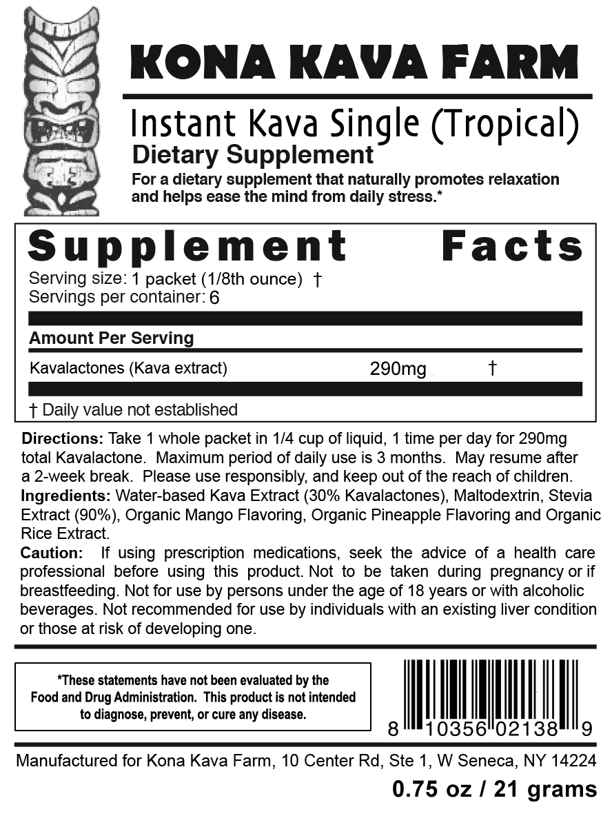 KKF Instant Kava Single Tropical
