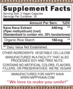 30 Kavalactone supplement in 60 capsule bottle
