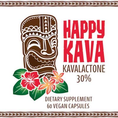 Happy Kava Brand Kavalactone Capsules