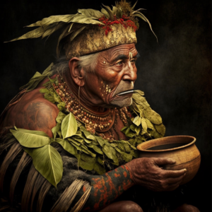 polynesian kava chief chewing kava roots